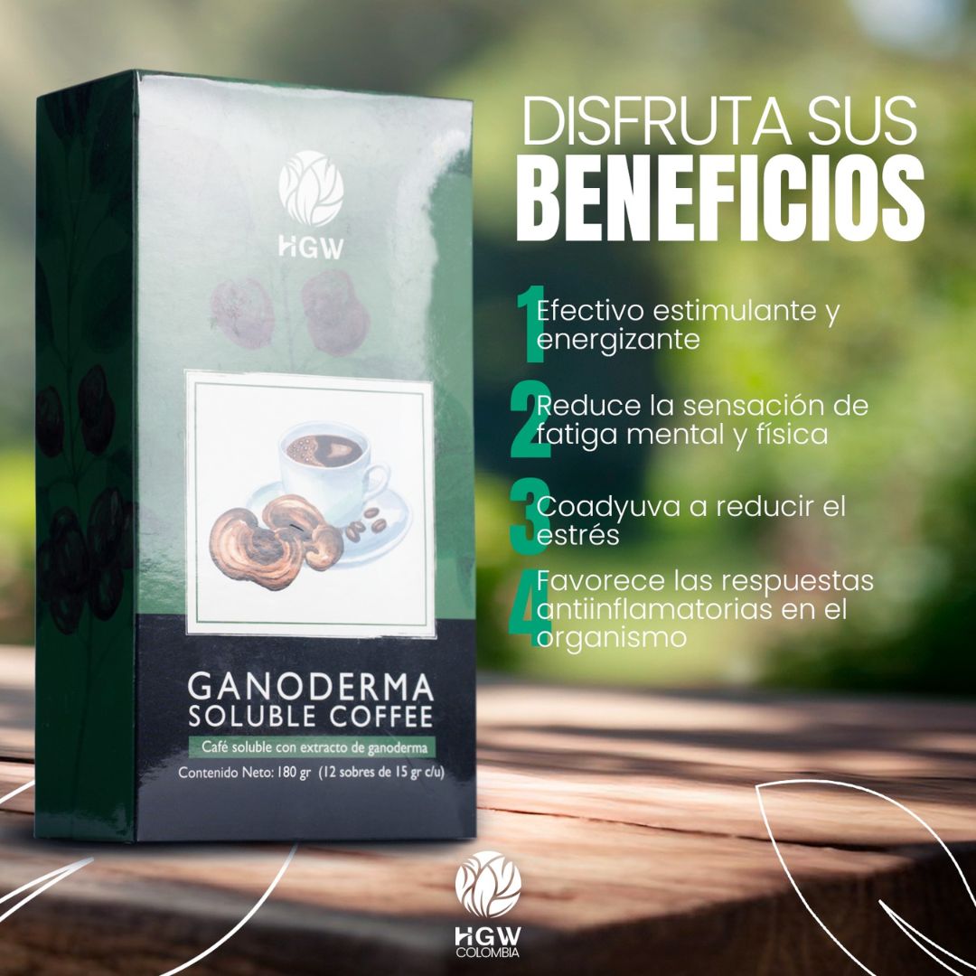 Café Ganoderma Soluble Coffee de HGW